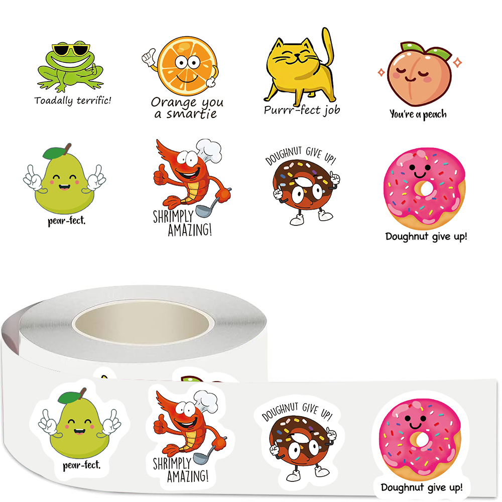 500pcs roll Cute Decal Student - огляд і ціна Kids Education Motivation