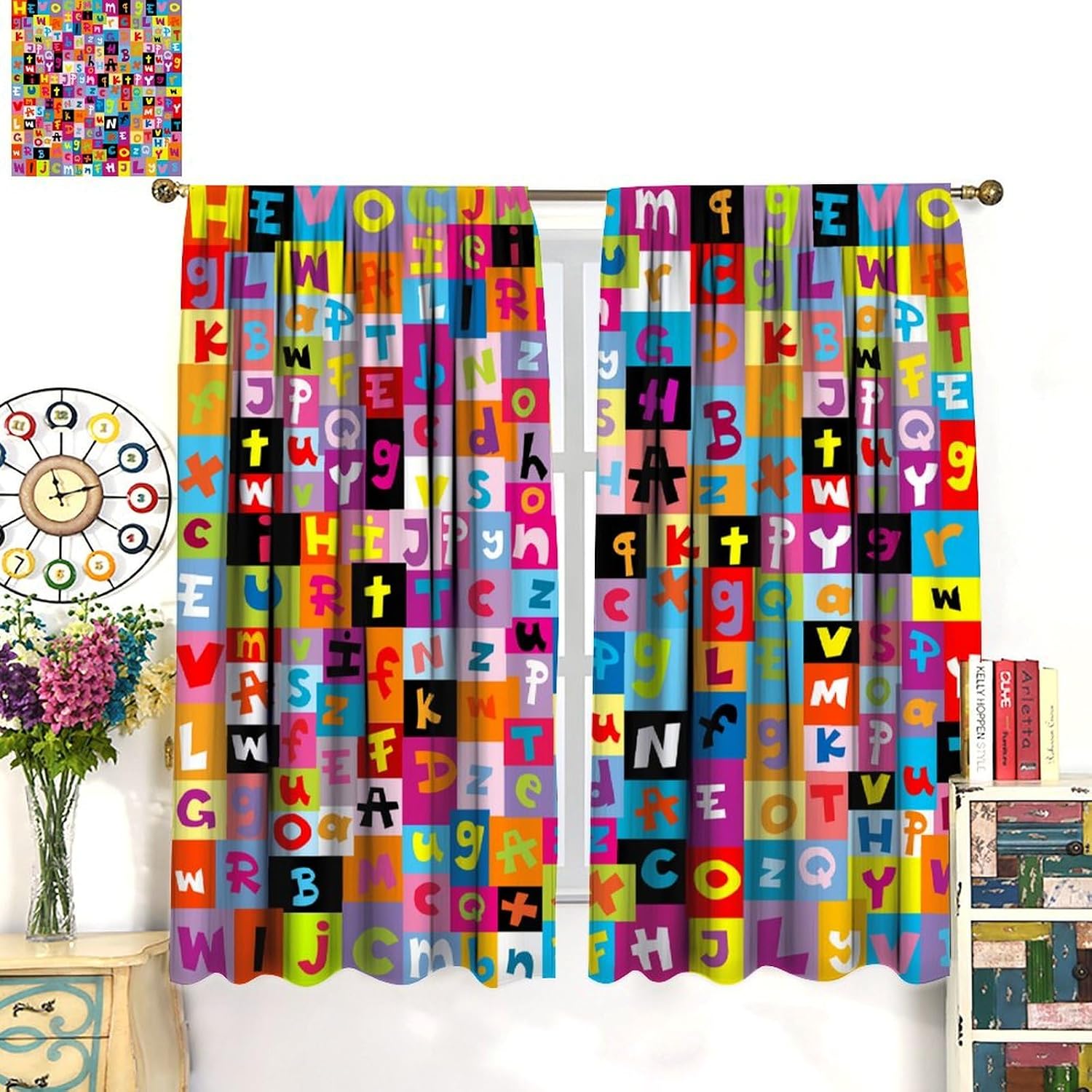 Multicolor ABC Block Curtain P - огляд і ціна Abc Kids Early Education