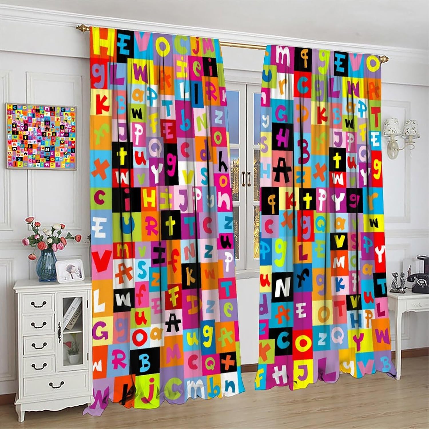 Multicolor ABC Block Curtain P - огляд і ціна Abc Kids Early Education