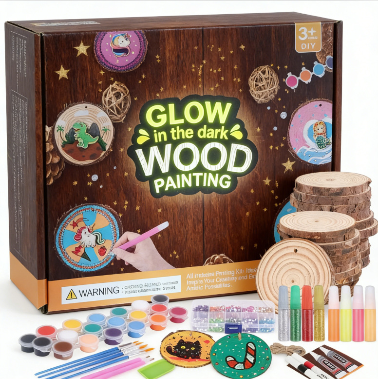 Kids Glow in Dark Wood Paintin - огляд і ціна Kids Education Activities