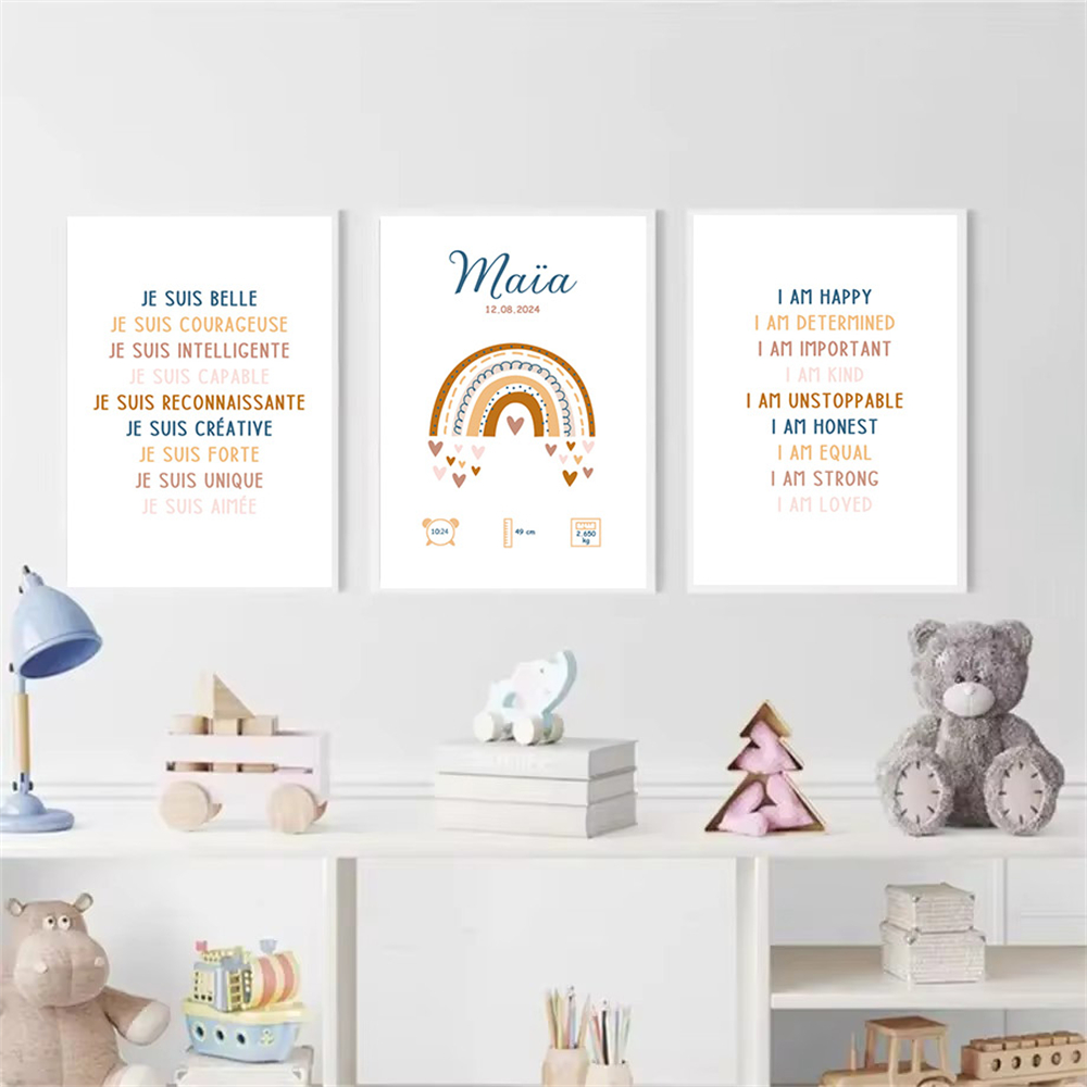 Custom Baby Name Birth Poster  - огляд і ціна Kids Education Name