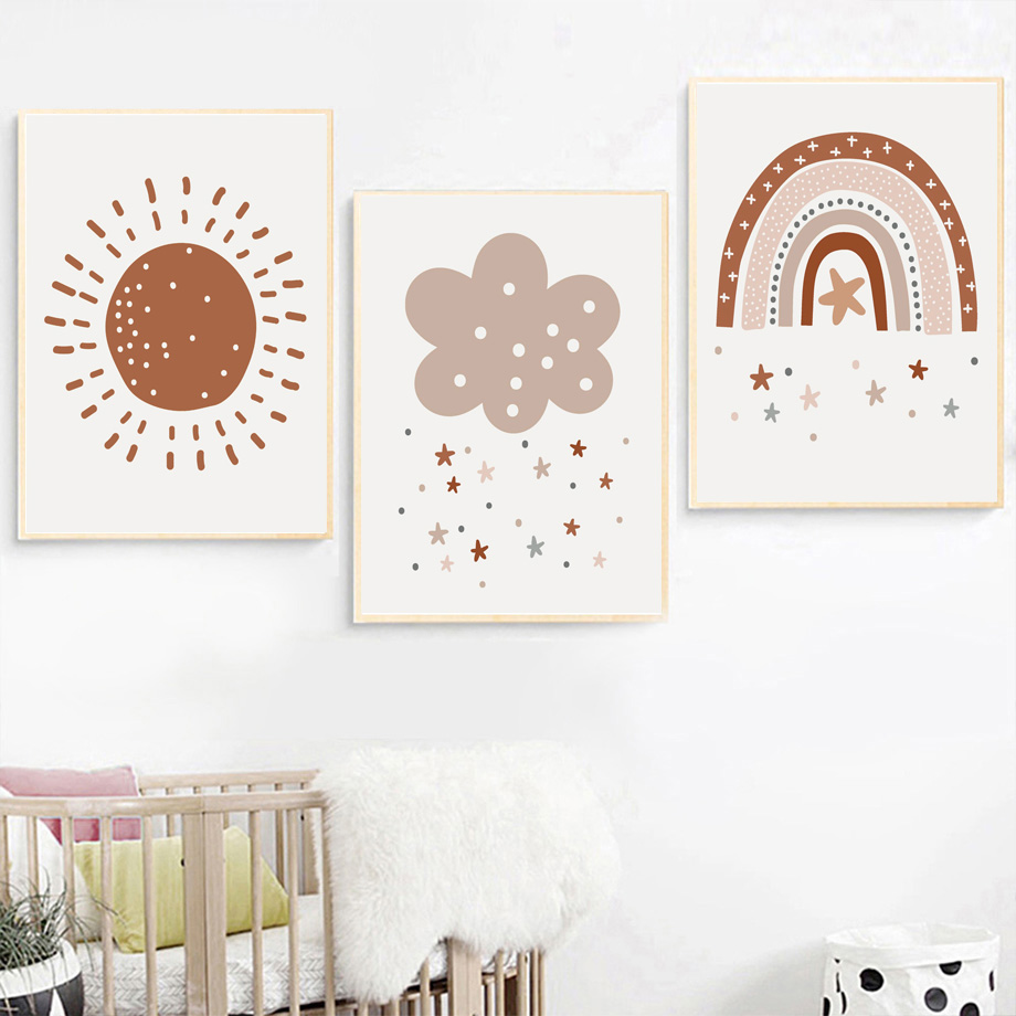 Boho Nursery Poster Canvas Pri - огляд і ціна Kids Education Name